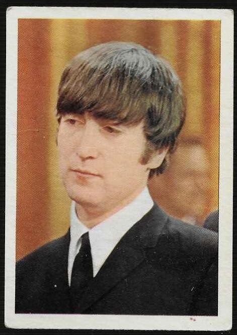 VERY RARE 1964 A & BC BEATLES COLOR John LENNON # 25 NICE🔥