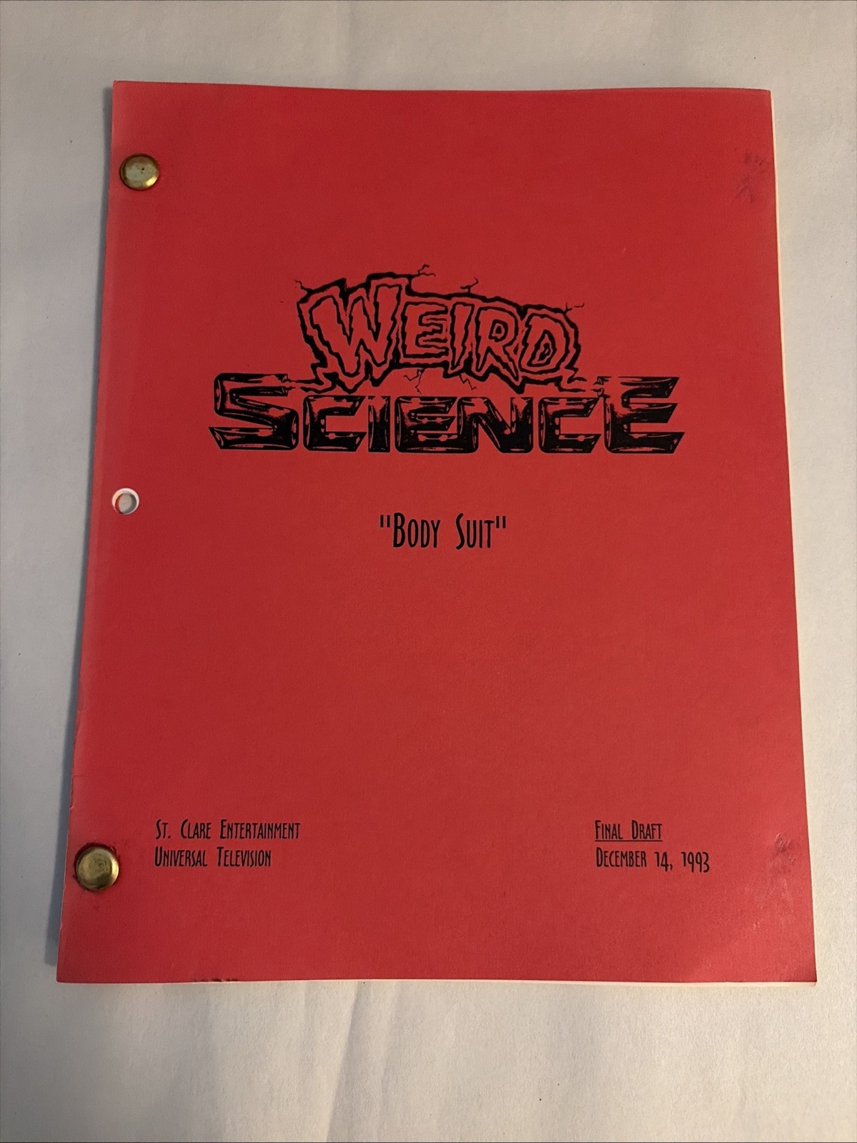 1994 WEIRD SCIENCE TV Show Script Screenplay USA Network Syfy John Hughes Movie