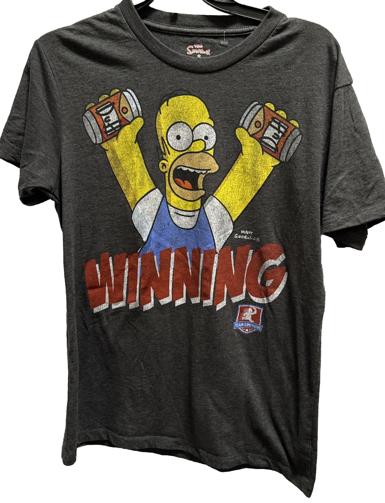 Homer simpson t shirt small adult unisex short sleeve cotton/polyester