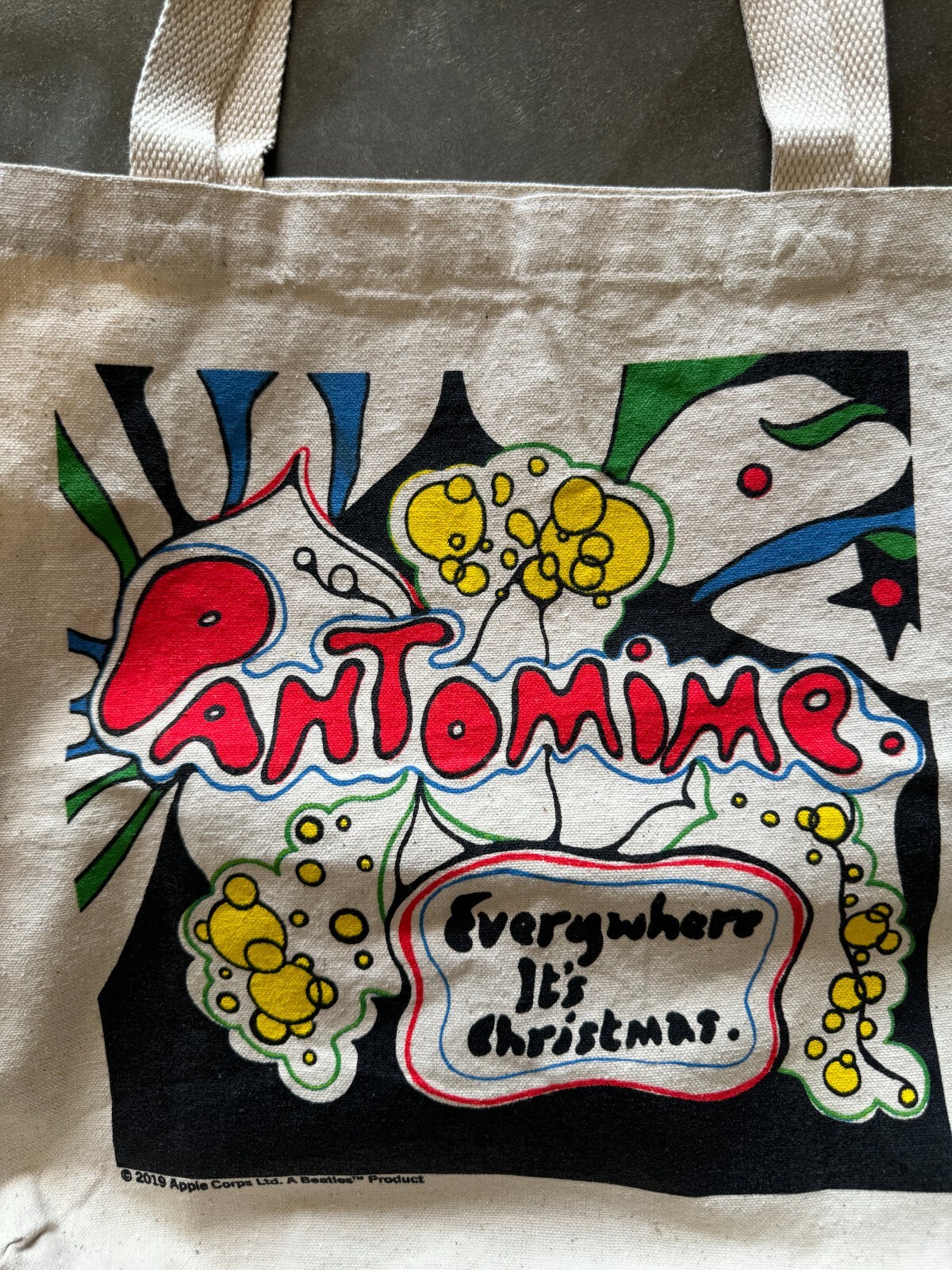 The Beatles Apple Corps Pantomime Everywhere it’s Christmas ECO Canvas Bag