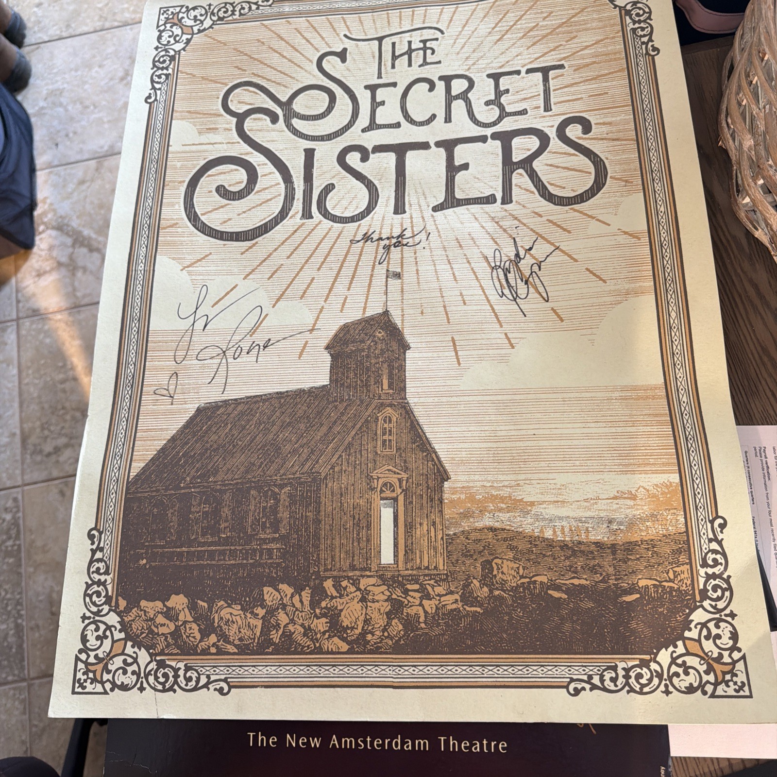 The Secret Sisters Autographed Signed Concert Poster