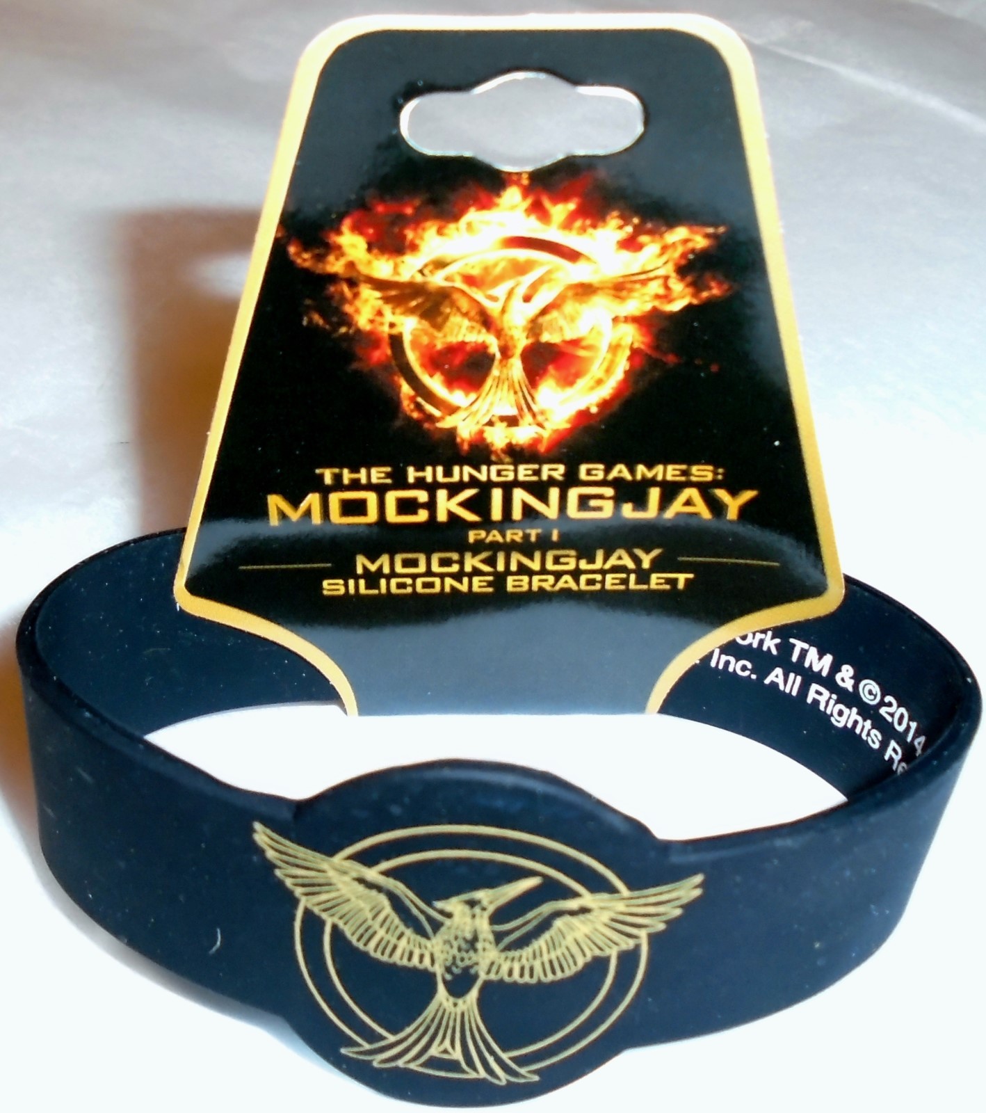 THE HUNGER GAMES: MOCKINGJAY PART 1 SILICONE RUBBER BRACELET ~NECA~ FREE SHIP