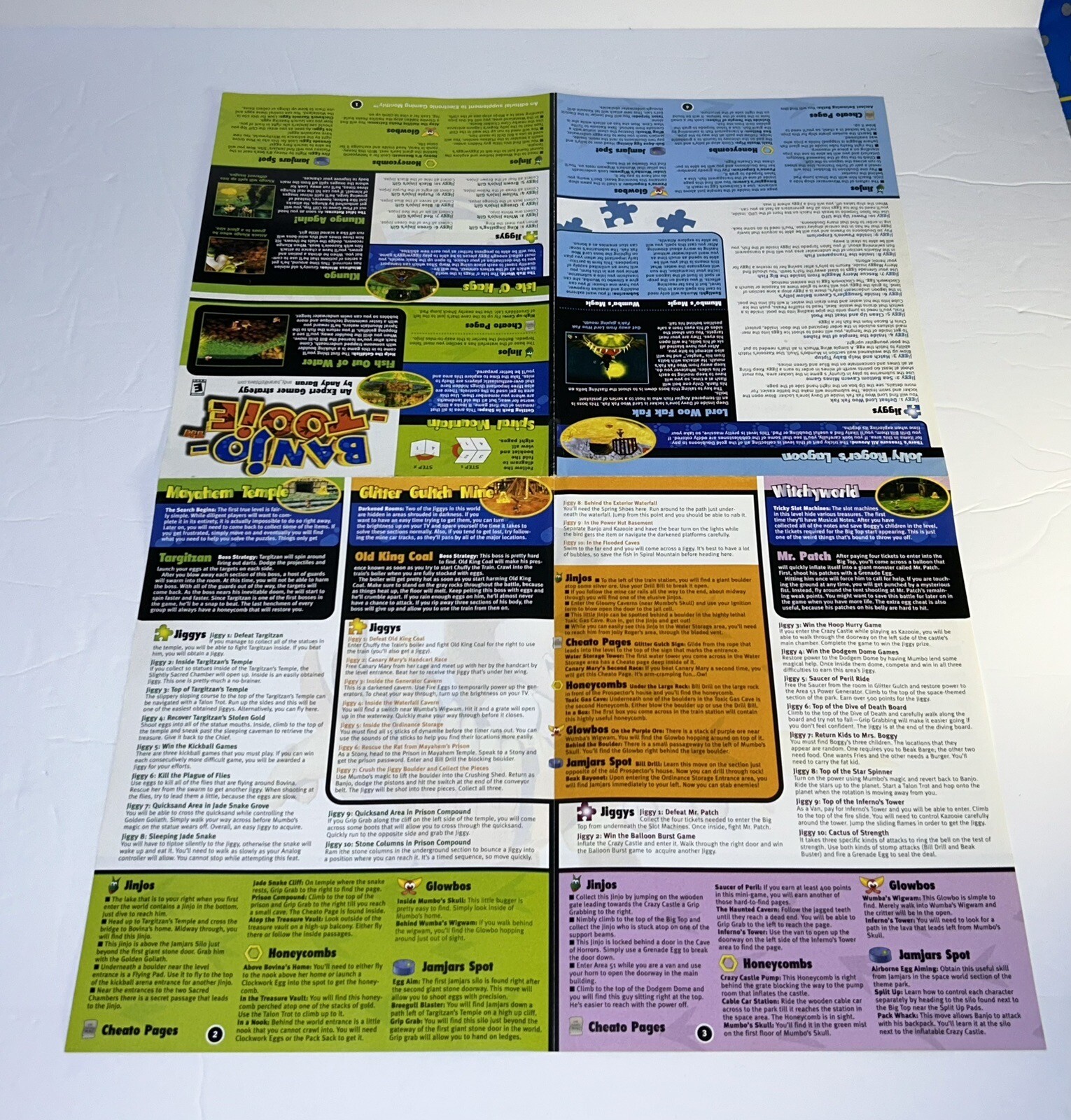 Banjo Tooie Poster Insert – Electronic Gaming Monthly Magazine (EGM) – Strategy