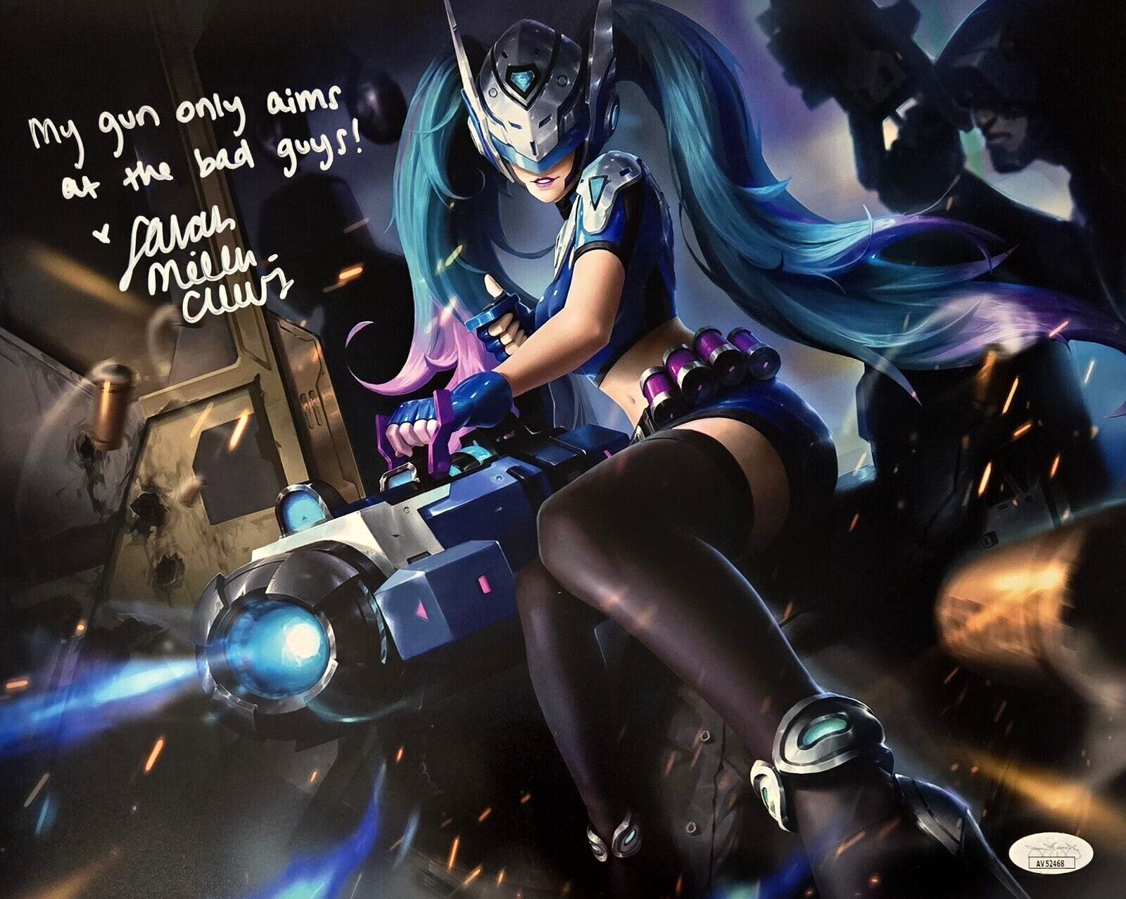 Mobile Legends Signed Photo Layla Sarah Miller Crews Autograph JSA COA 468