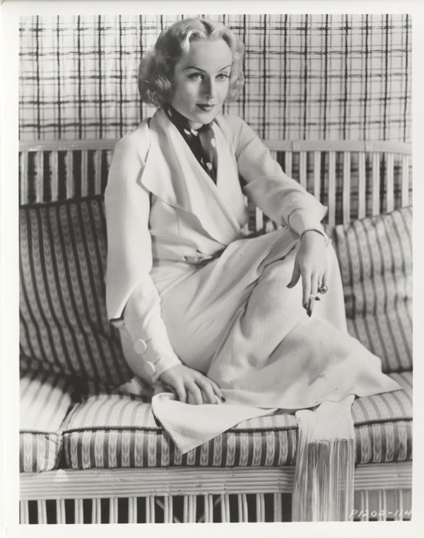 Carole Lombard 1930’s Studio Glamour Portrait Vintage 8×10 Silver Gelatin Photo