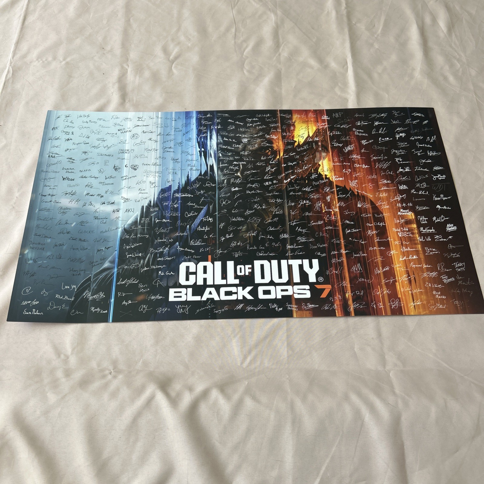CALL of DUTY BLACK OPS 7 MASON Printed Signature Movie Poster 32x18inches