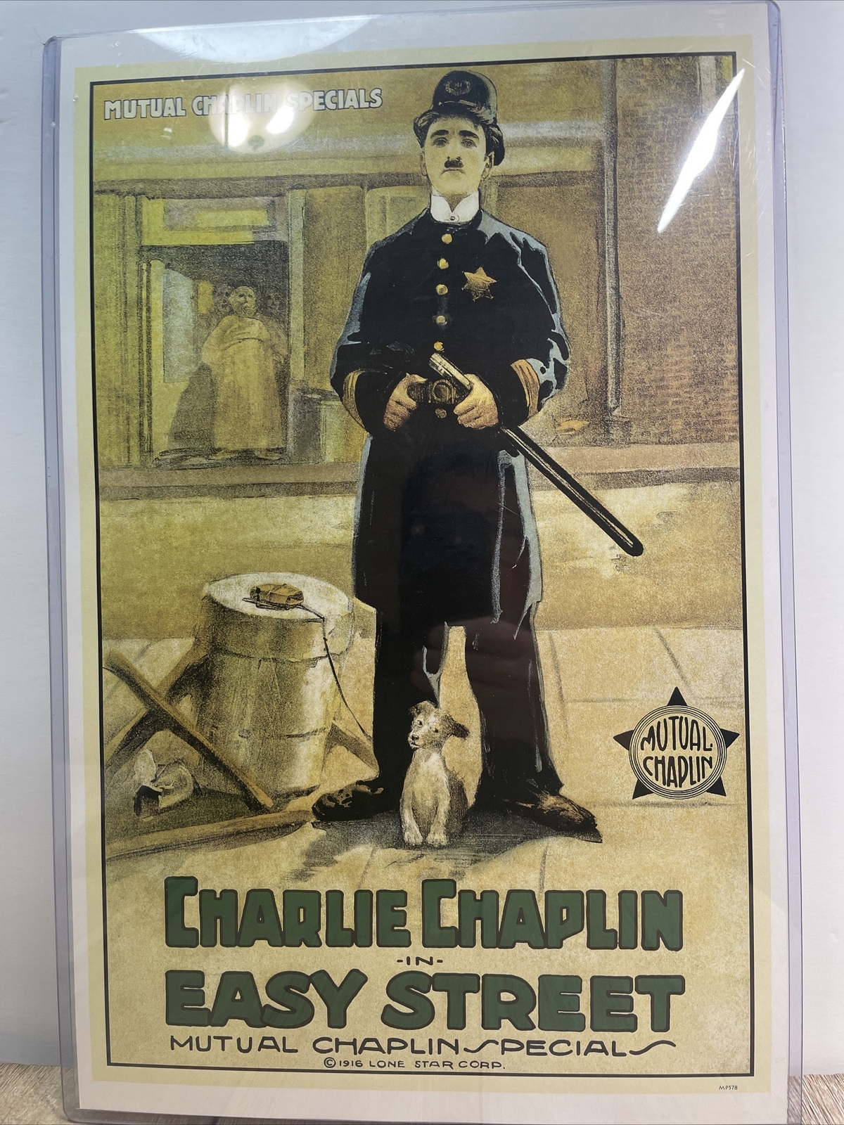 EASY STREET Movie POSTER 11”x17” In A Clear Sleeve Charlie Chaplin Fremont Niles