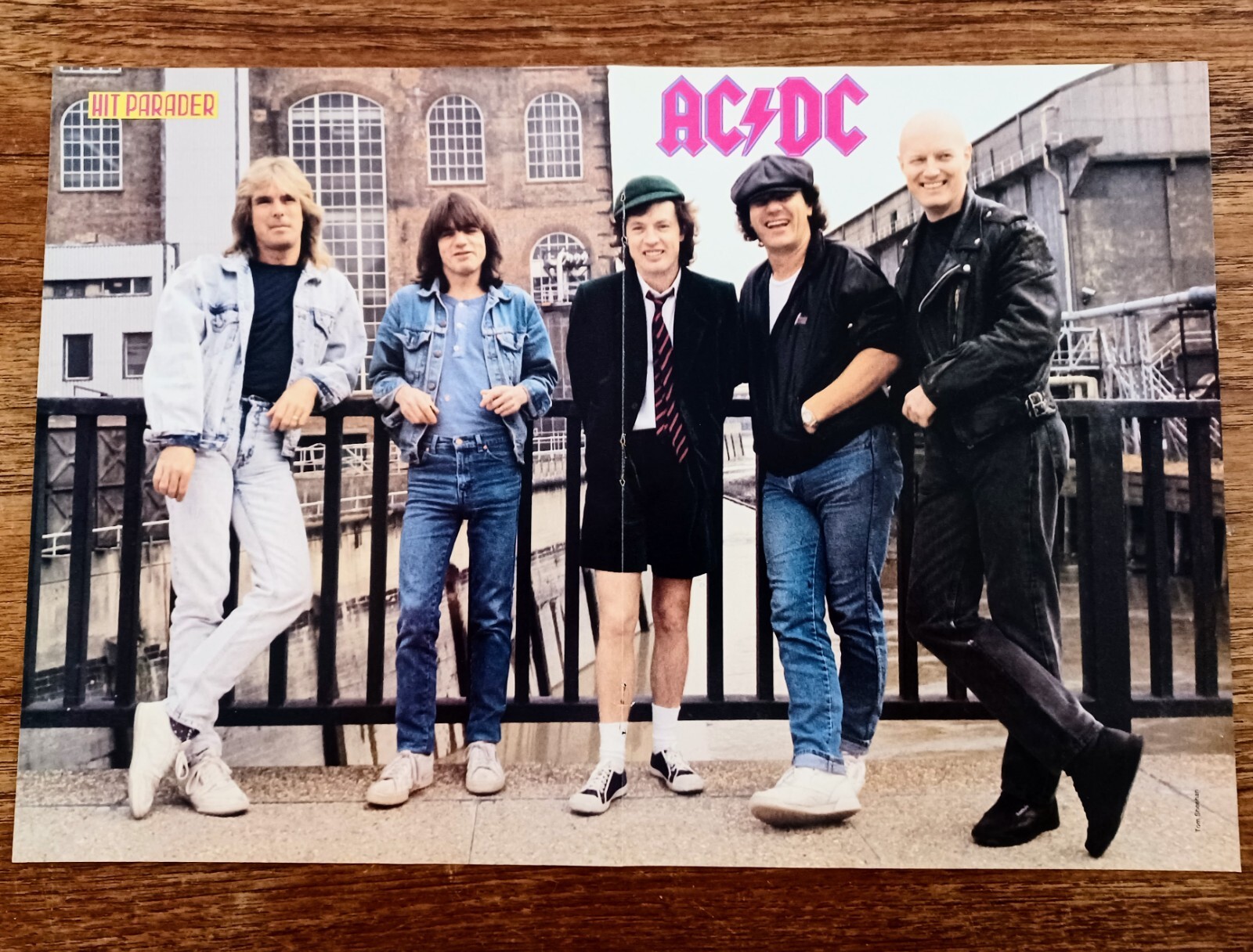 AC/DC~ORIG 1991 CENTERFOLD POSTER~VTG PRINT MAGAZINE PINUP~ANGUS/MALCOLM YOUNG