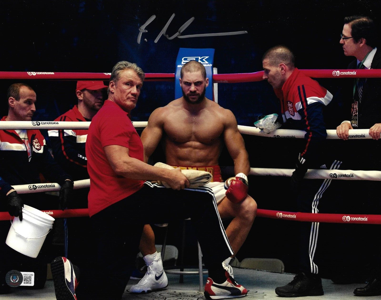 Florian Munteanu Signed 11×14 Photo Drago Creed II Beckett Witnessed BAS