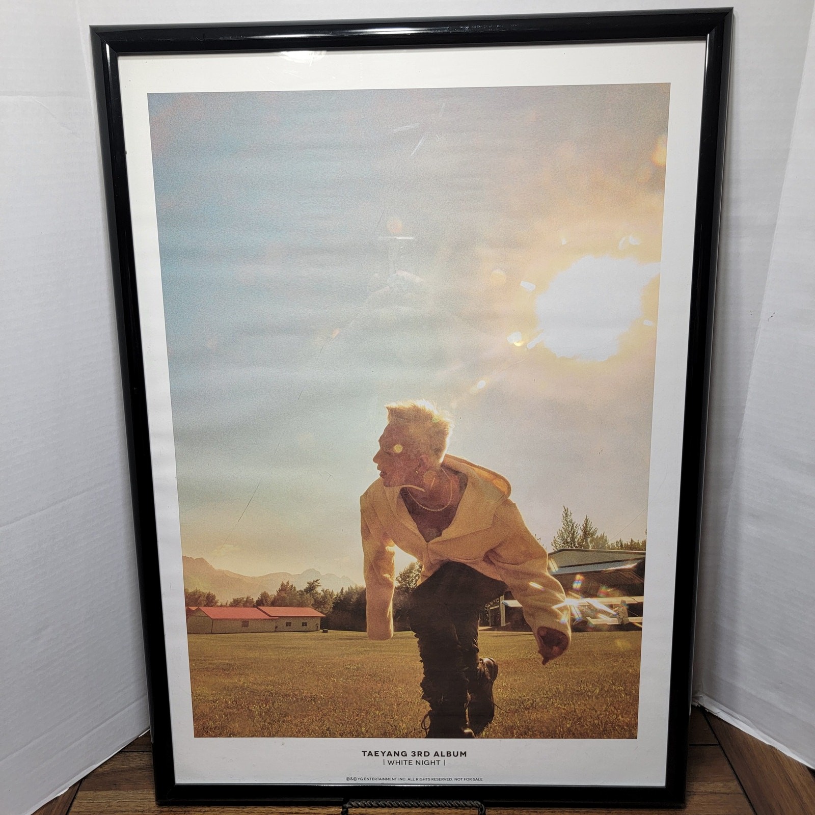 Taeyang Framed Picture “3rd Album White Night” – 21″ x 29″
