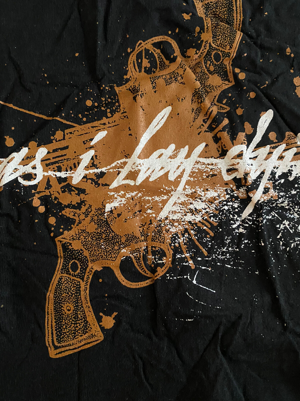 As I Lay Dying Revolver Test Silkscreen fabric 2008 10×17” original rare Patch