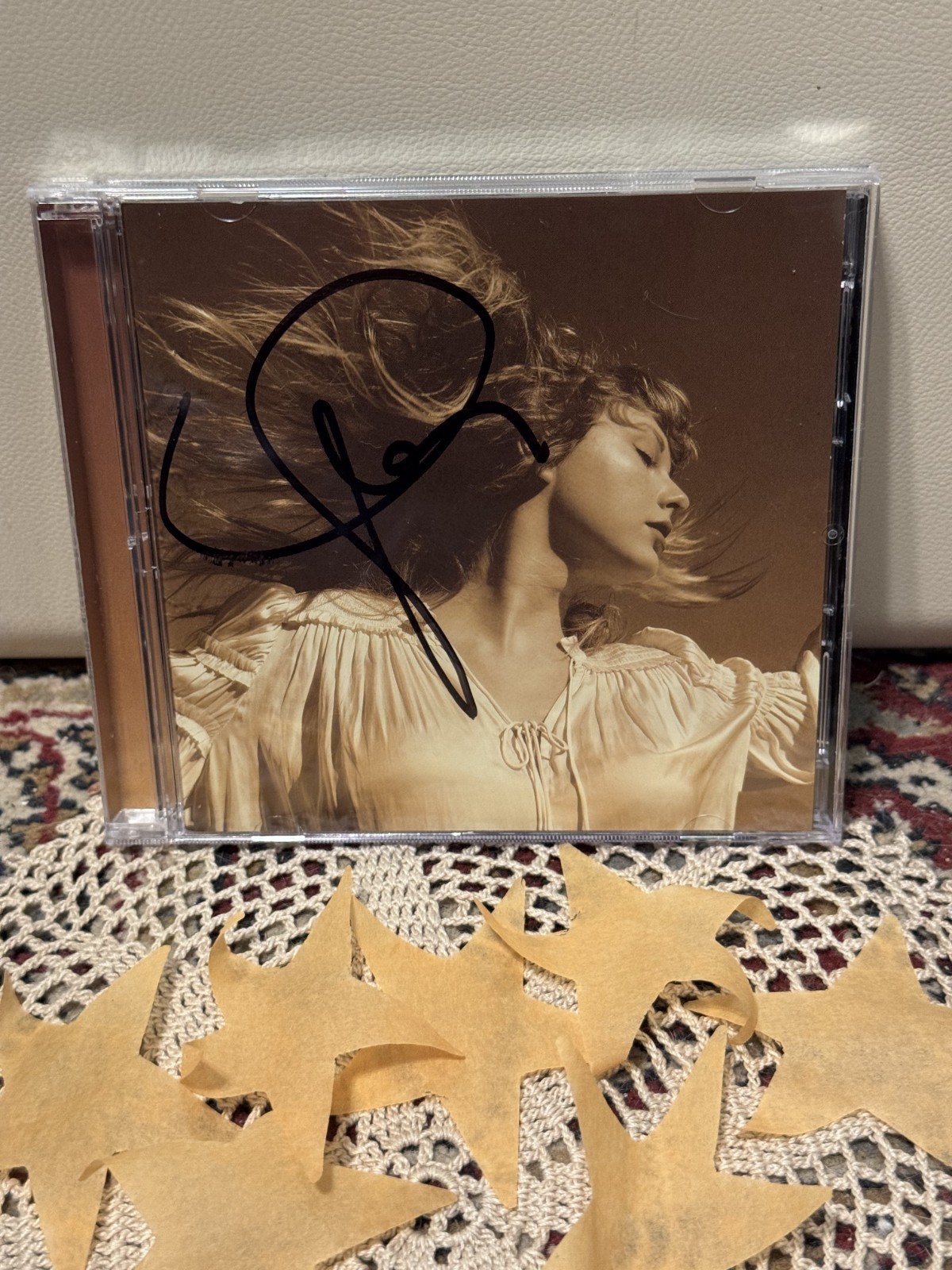 Taylor Swift Fearless (Taylor’s Version) Signed Autographed CD Bundle + Confetti