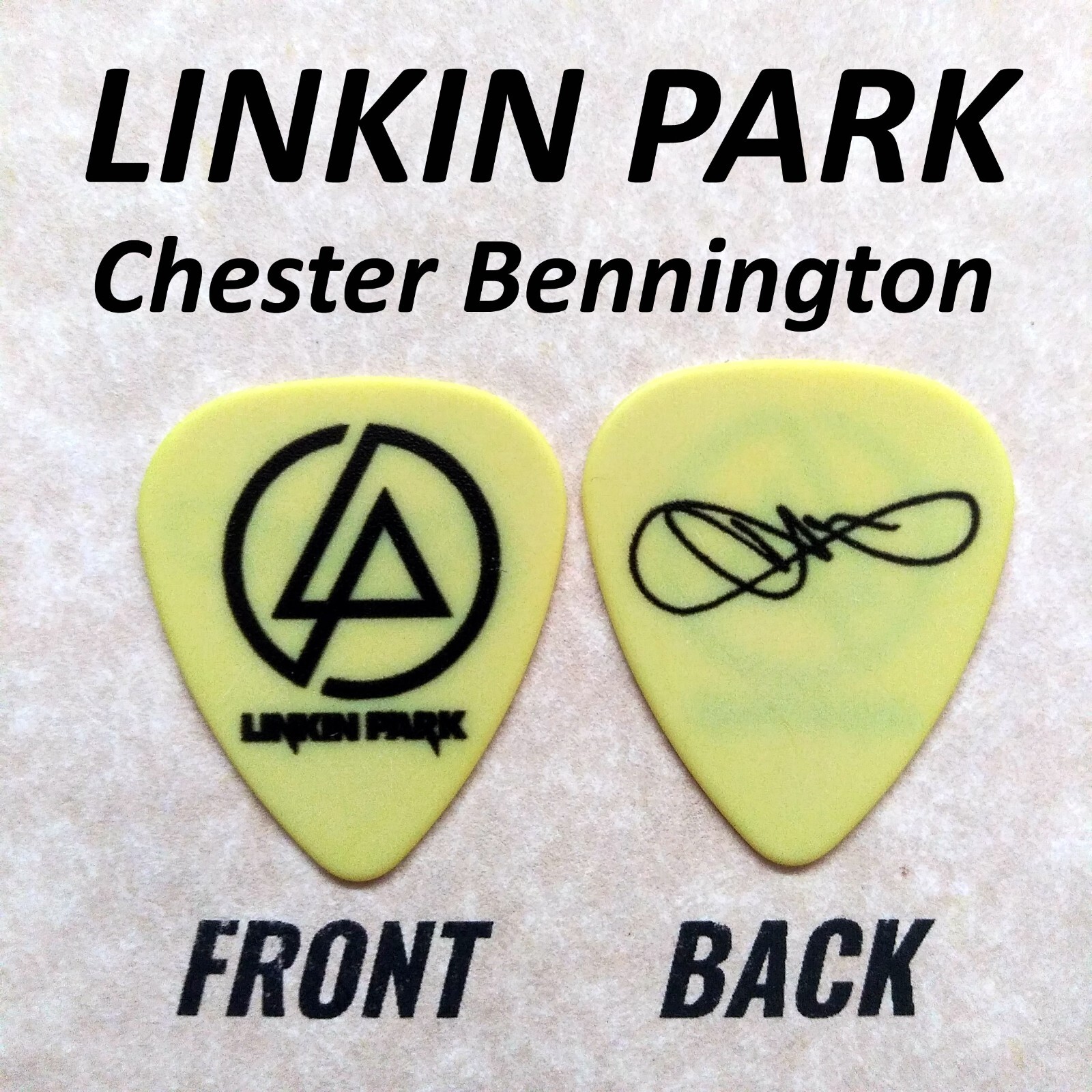 1 LP classic Rock band CB signature Novelty guitar pick (Q-J17) c