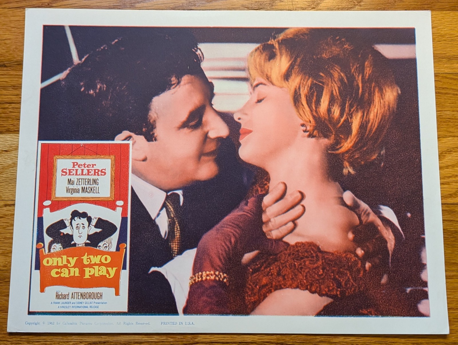 Only Two Can Play Movie Lobby Card 1962 14×11 Peter Sellers Virginia Maskell