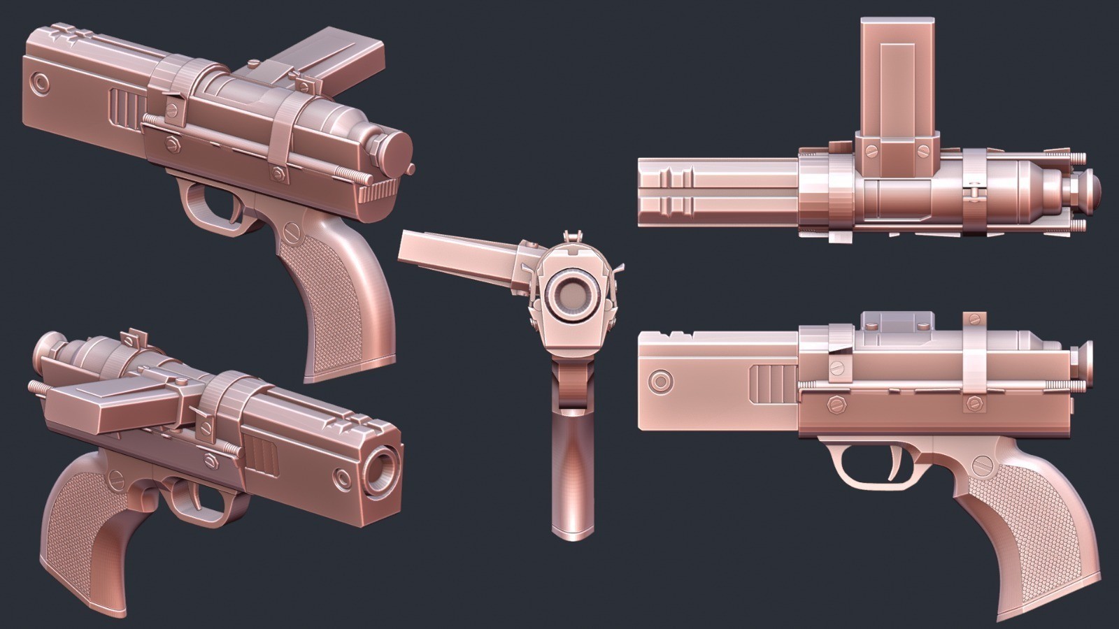 3d printed Pistal Gun Weapon Gun Replica Prop Cosplay