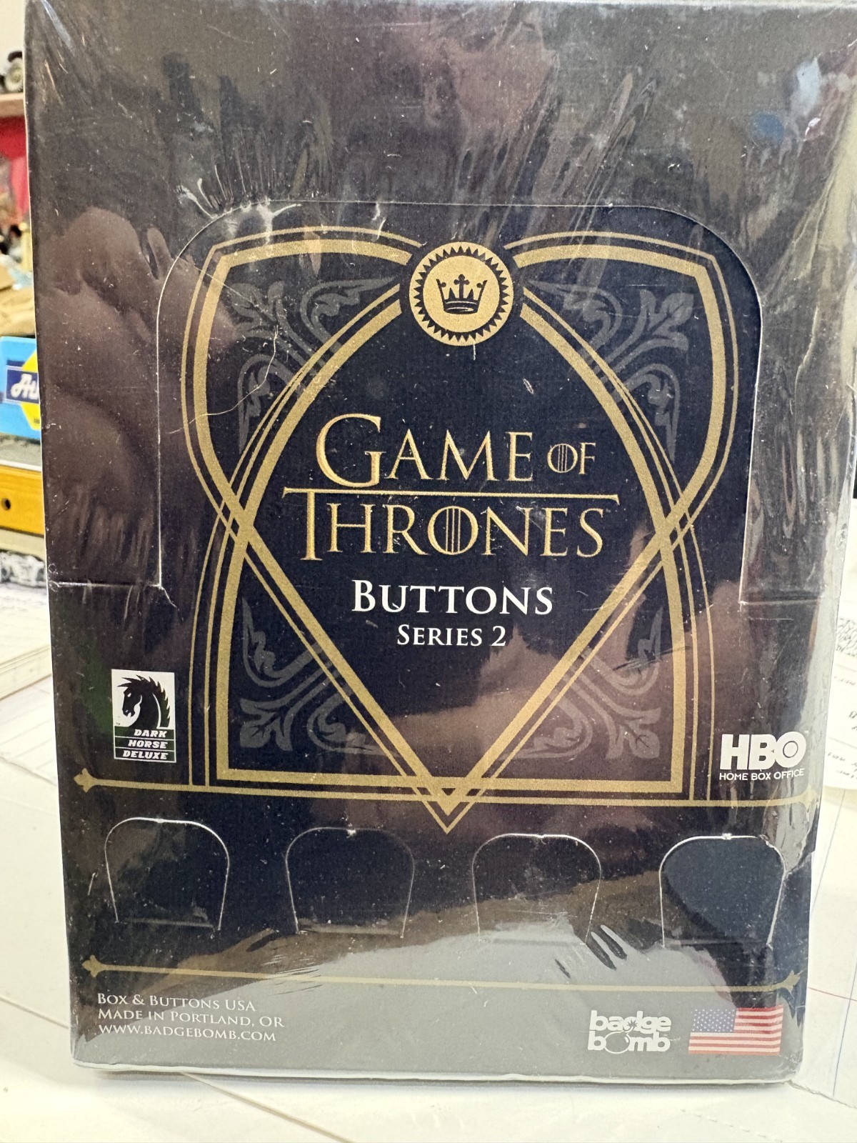MSH-Dark Horse Deluxe Game of Thrones Buttons (200 Series 2 New & Factory Sealed