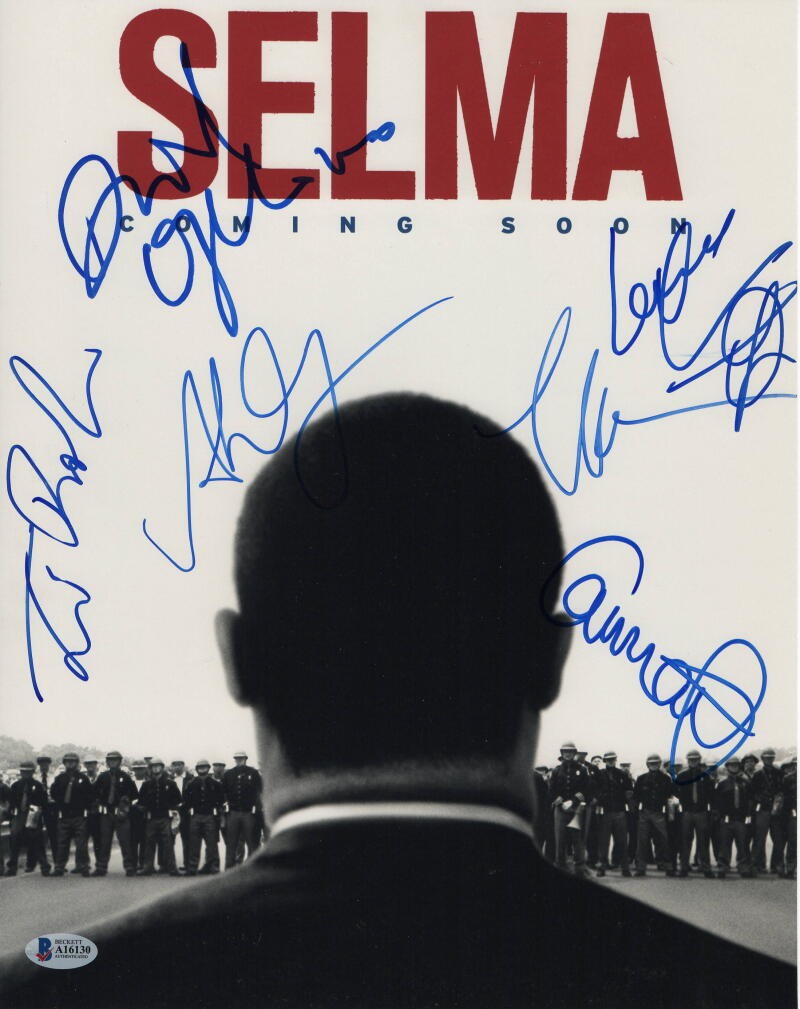 DAVID OYELOWO, TIM ROTH, AVA DUVERNAY SIGNED AUTOGRAPH SELMA 11×14 PHOTO POSTER