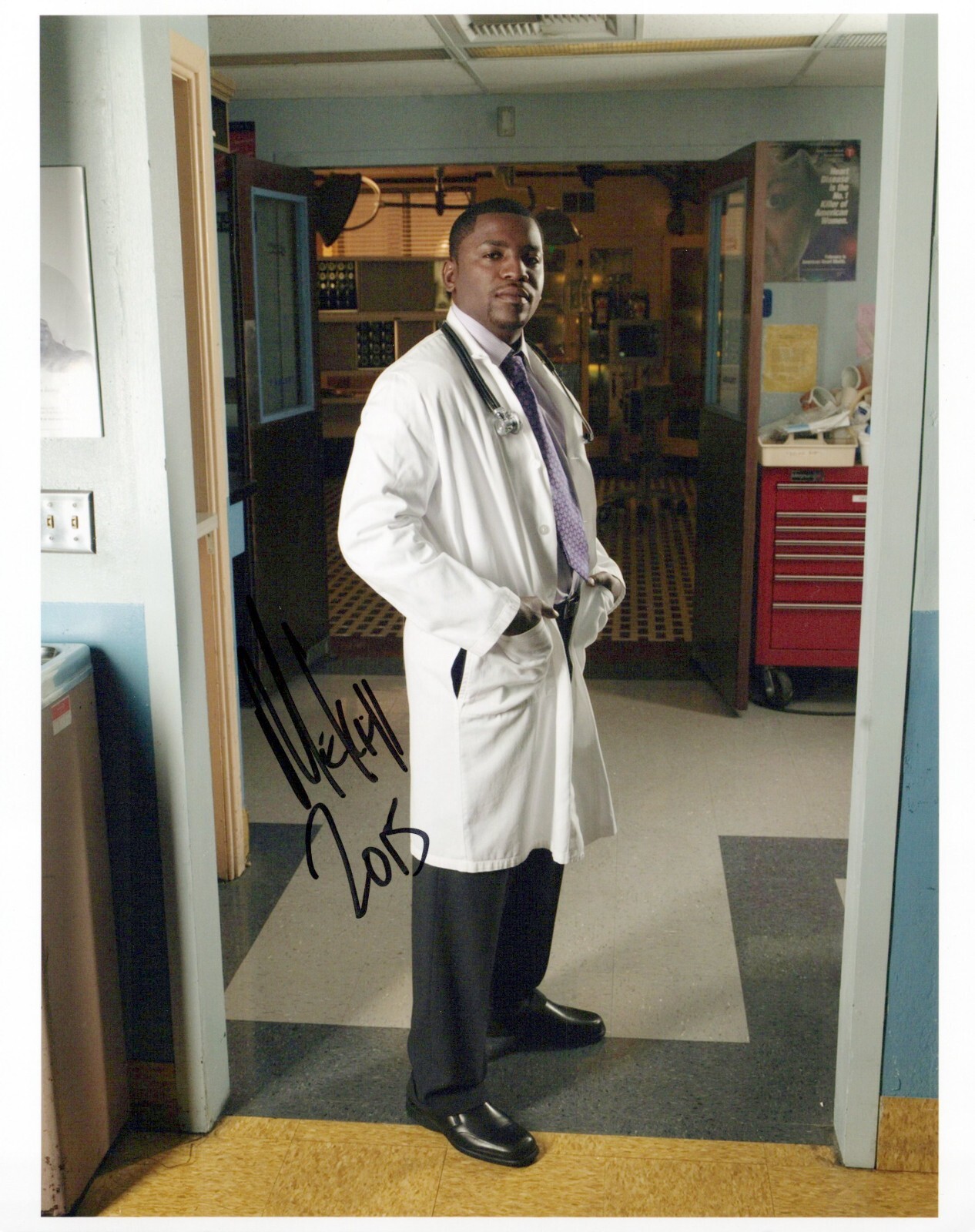 Mekhi Phifer E.R. W/Coa autographed photo signed 8X10 #2 Gregory Pratt
