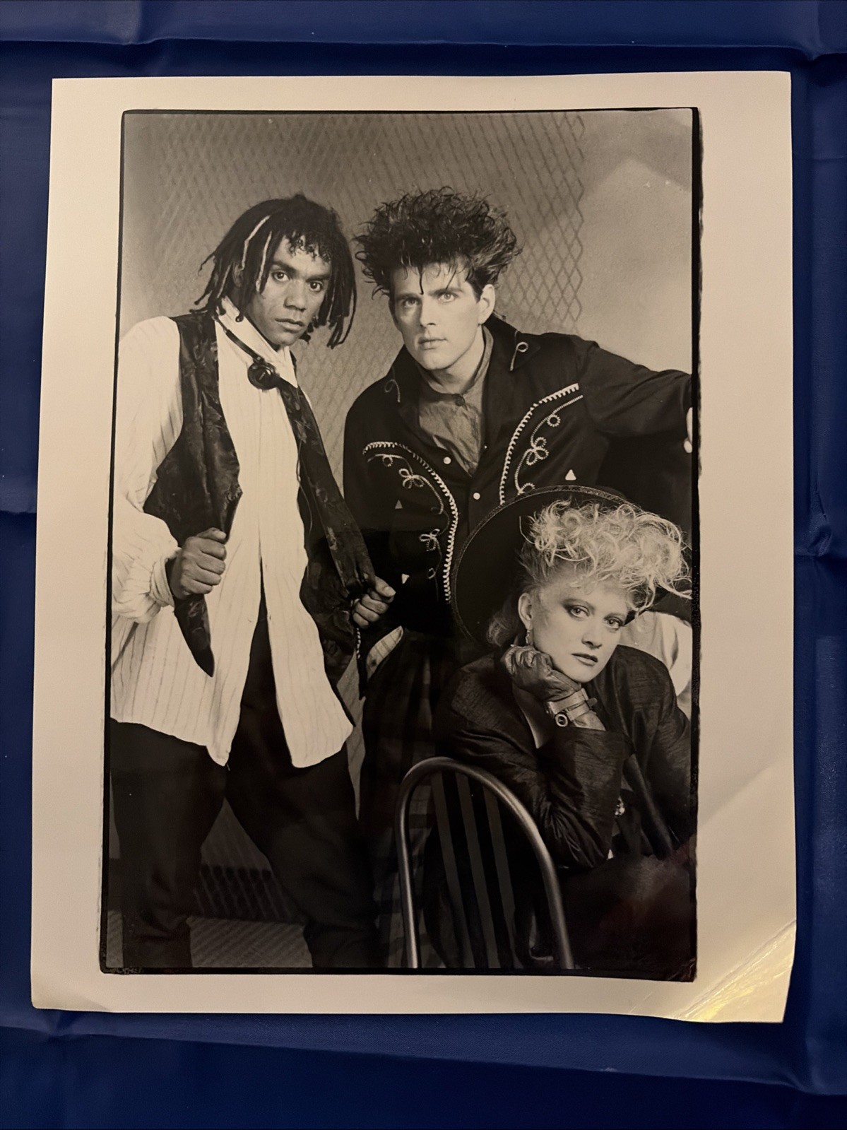 THOMPSON TWINS 8″x10″ Promo Publicity Photograph B&W Glossy Vertical Original
