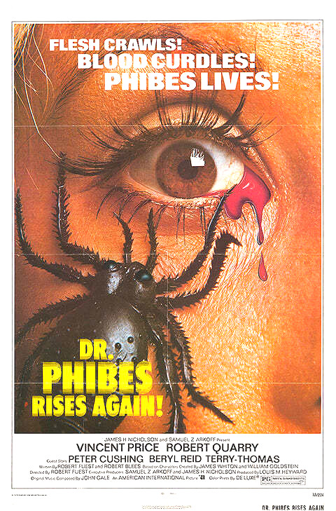 Horror Dr. Phibes Rises Again Movie Poster 17 X 12 Reproduction