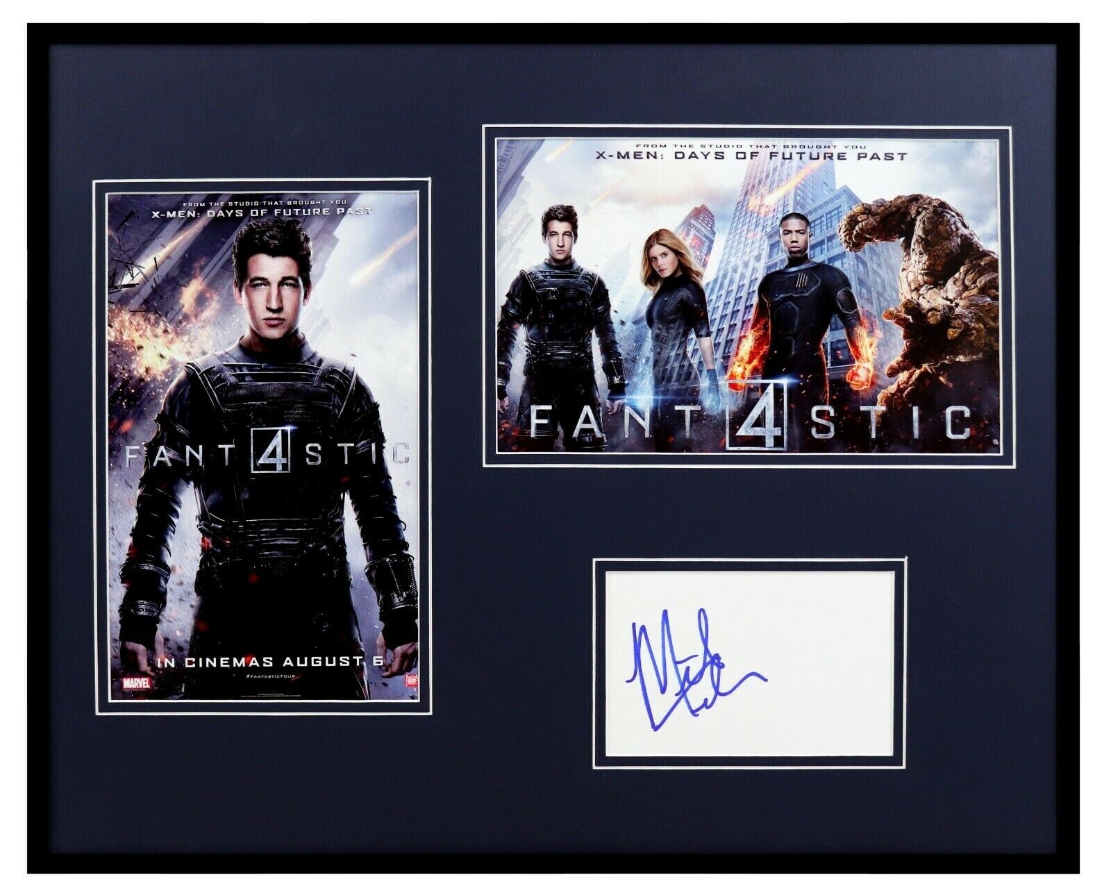 Miles Teller Signed Framed 16×20 Photo Display Fantastic Four Reed Richards