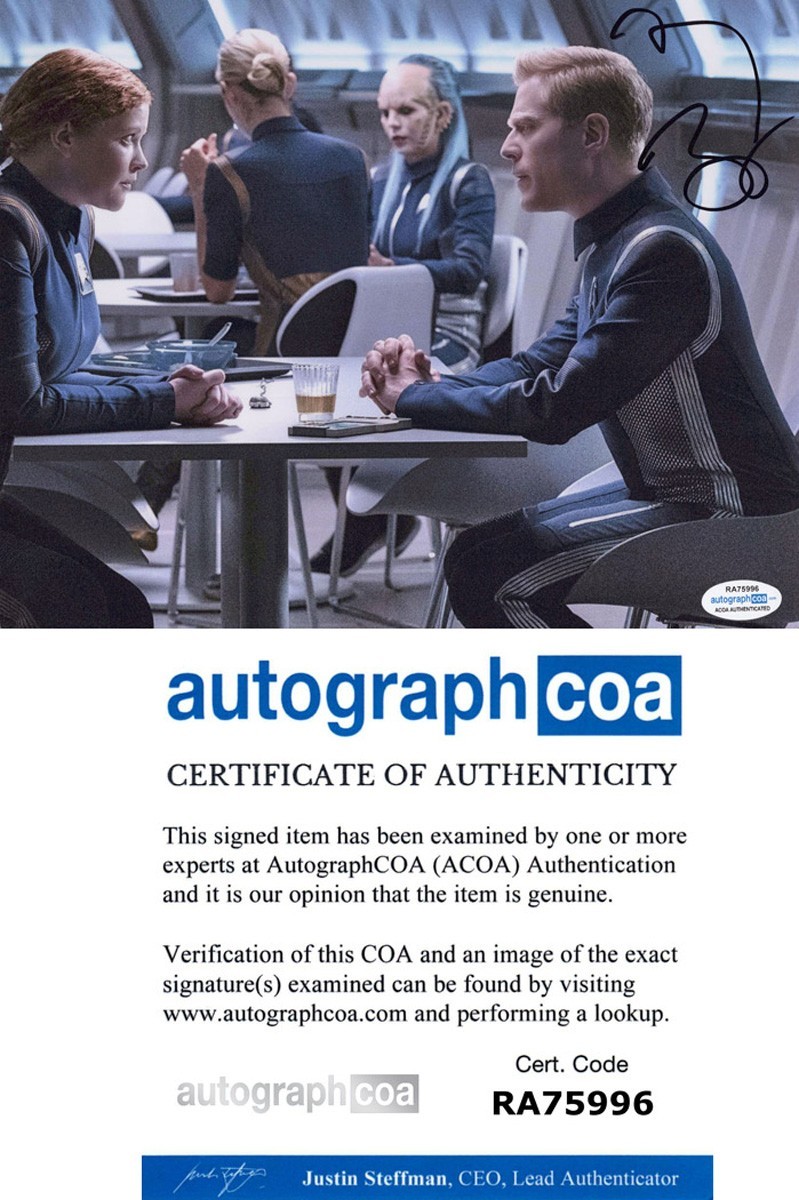 Anthony Rapp signed “STAR TREK DISCOVERY” 8×10 Photo AUTO Paul Stamets ACOA COA