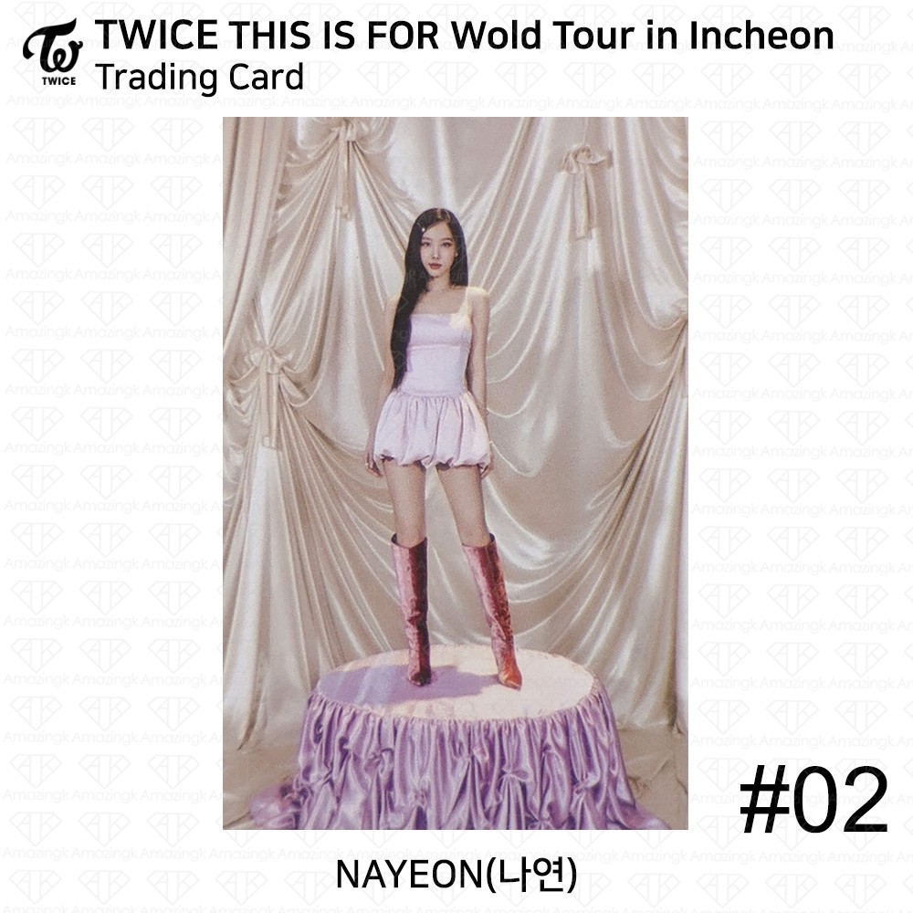 TWICE THIS IS FOR World Tour In INCHEON Trading Card KPOP K-POP MOMO SANA MINA