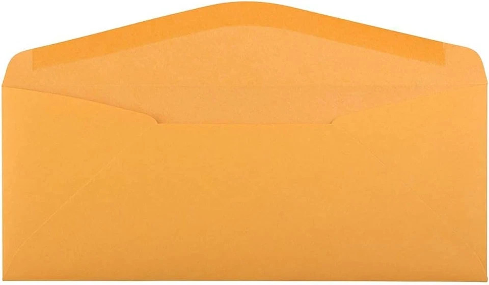 JAM PAPER #11 Envelopes – 4 1/2 X 10 3/8 – Brown Kraft Manila – 50/Pack