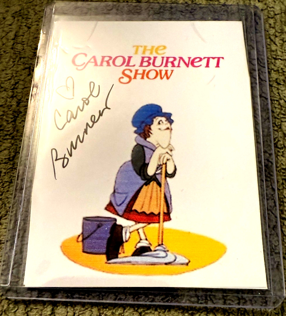 Carol Burnett Signed Autograph (The Carol Burnett Show Auto) *RARE*