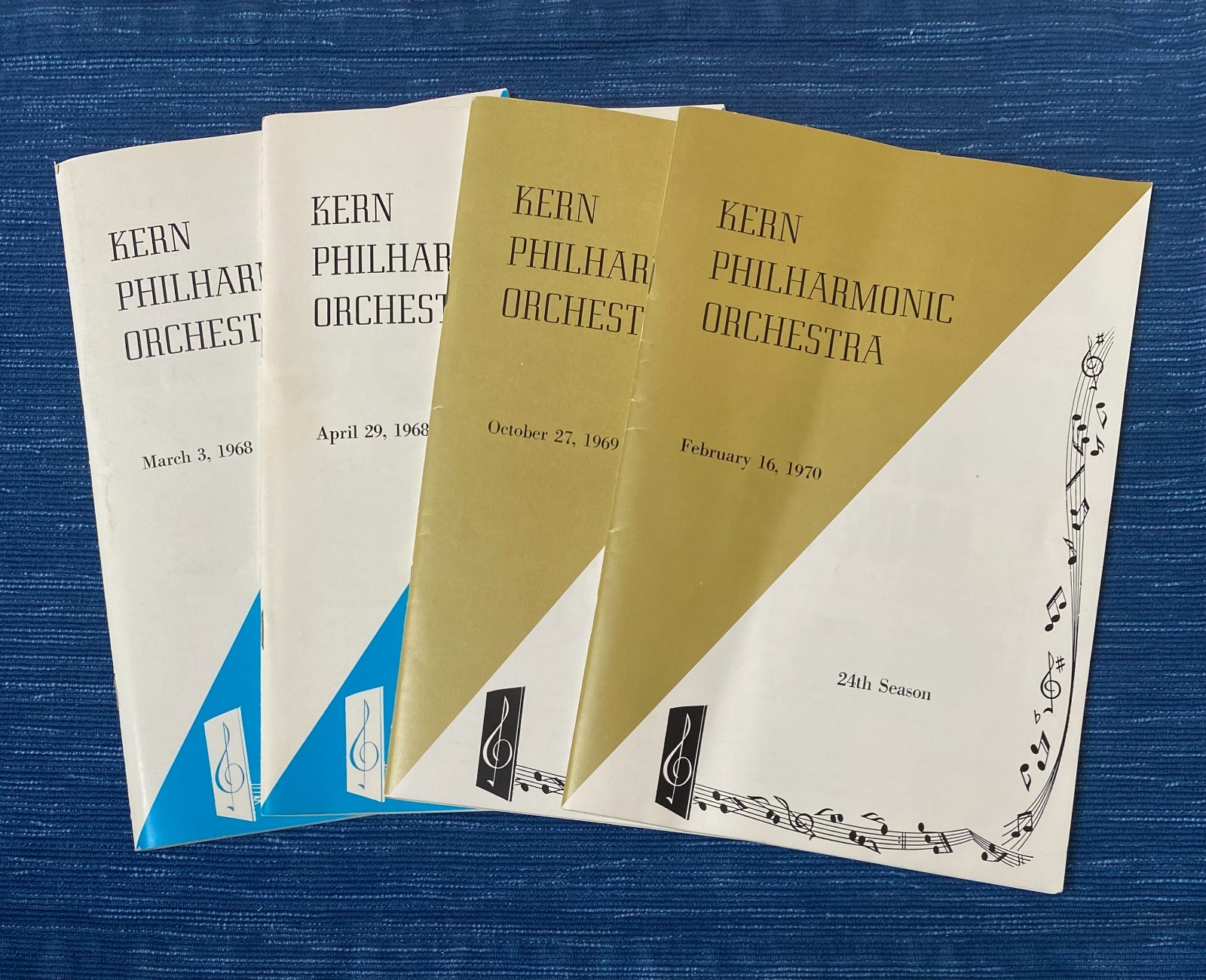 Vintage Kern Philharmonic Orchestra Program Lot Bakersfield Symphony 1968-70 83B