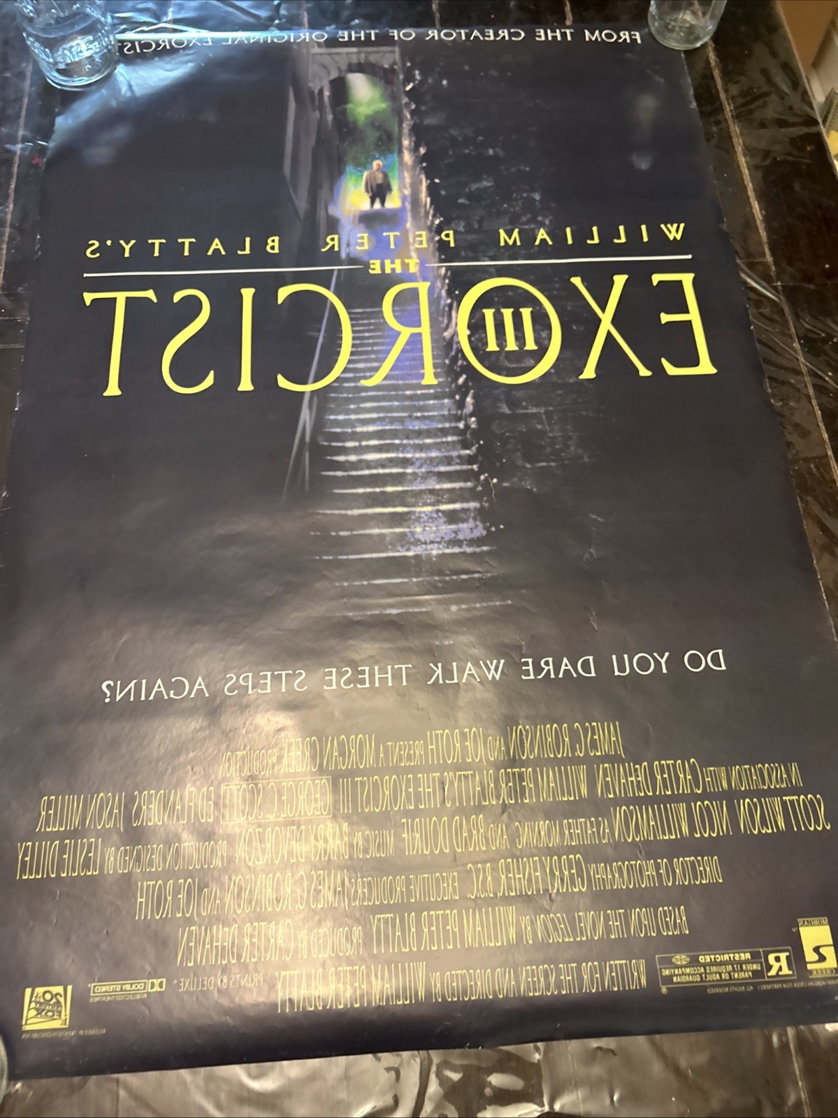 The Exorcist III 1990 Original Vintage Horror Movie Promo Poster Rolled Clean
