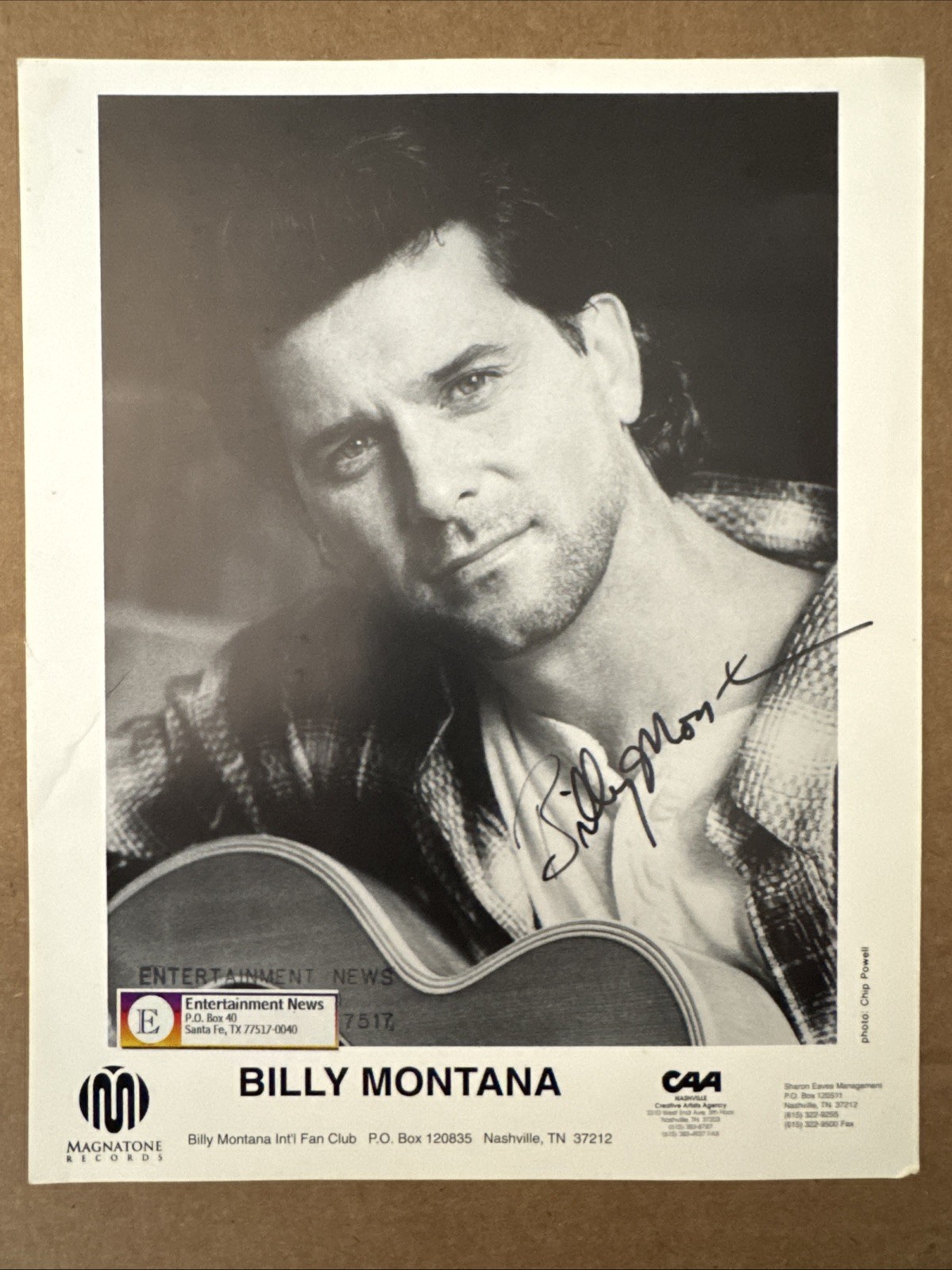 Singer Songwriter Billy Montana SIGNED Autographed 8×10 Photo GARTH BROOKS