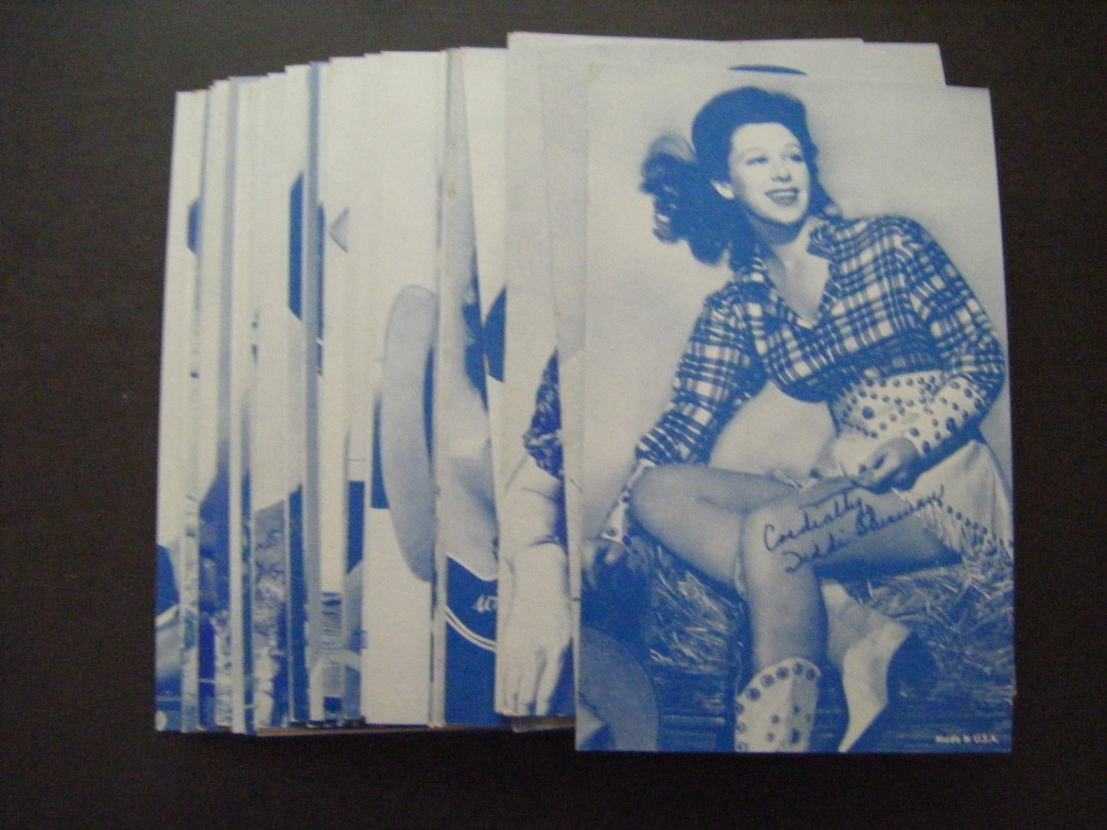1950s Western Cowgirls Female Actress Exhibit Cards Complete Set (32) Lot EX-MT