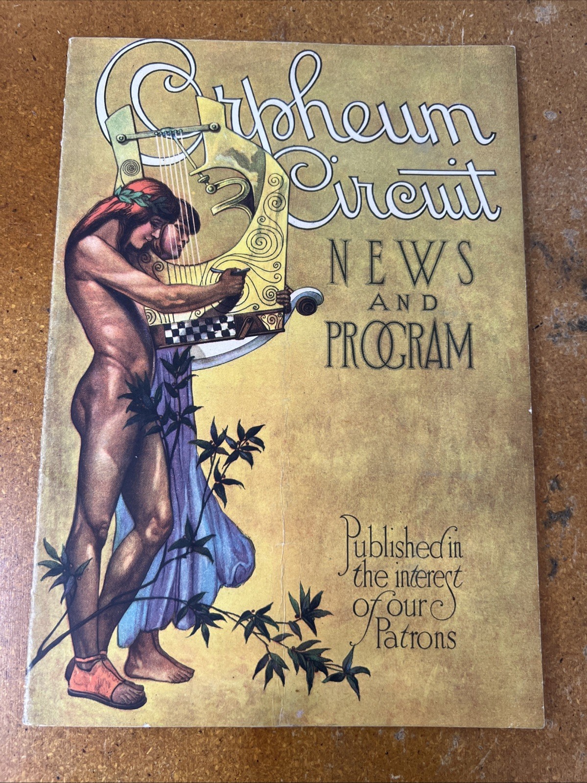 Antique Art Deco 1920s Orpheum Circuit News and Program Vaudeville M150