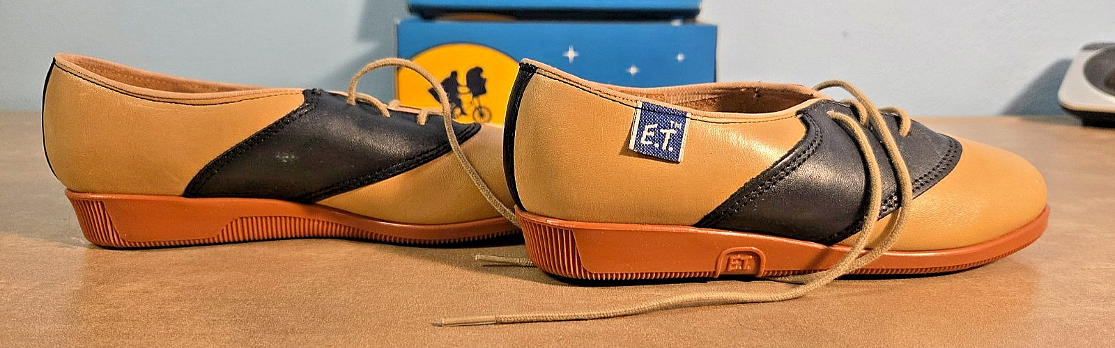 NEW 1982 VTG Buster Brown E.T. Extra Terrestrial Movie Shoes w Box Sz Kids 11.5