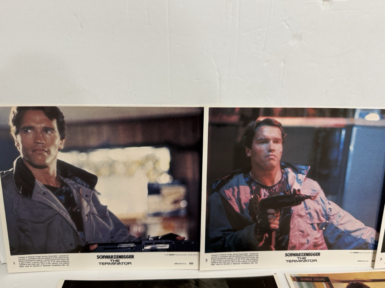 (7) THE TERMINATOR original 1984 lobby color still photos ARNOLD SCHWARZENEGGER