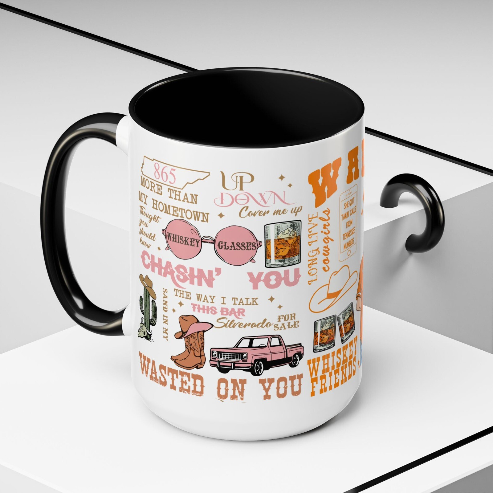 Morgan Wallen Lyrics Coffe Mug Cup Country Music Gift Valentine’s Day Colors