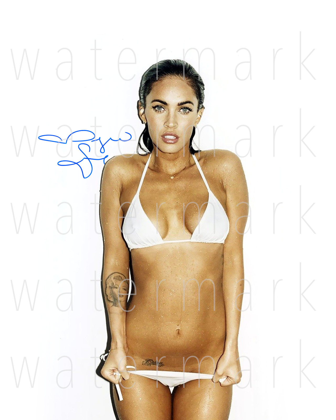 Megan Fox sexy hot signed 8×10 inch photo wall art poster picture autograph RP