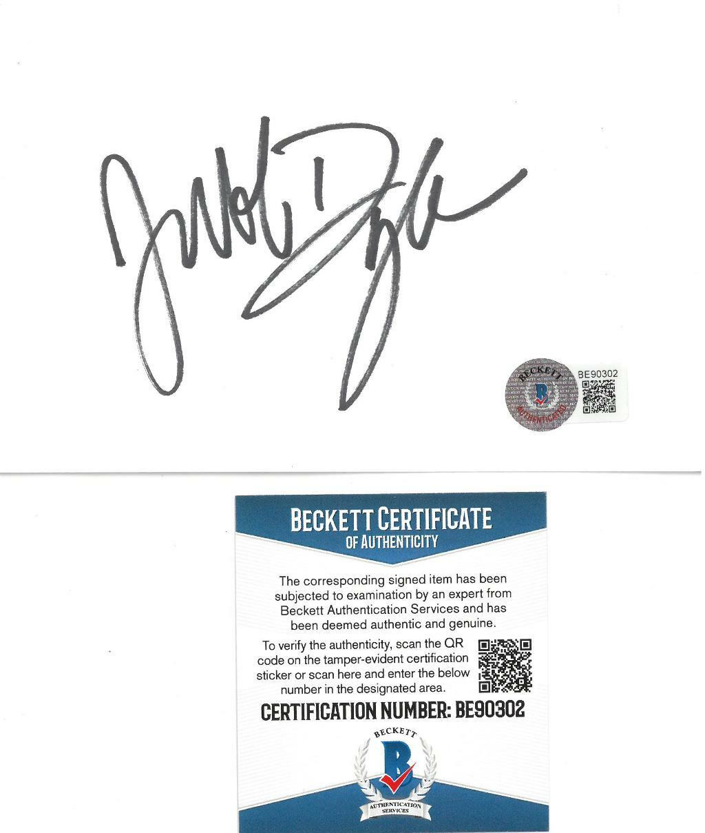 Jakob Dylan Signed Wallflowers Autographed 4×6 Index Card BECKETT #BE90302