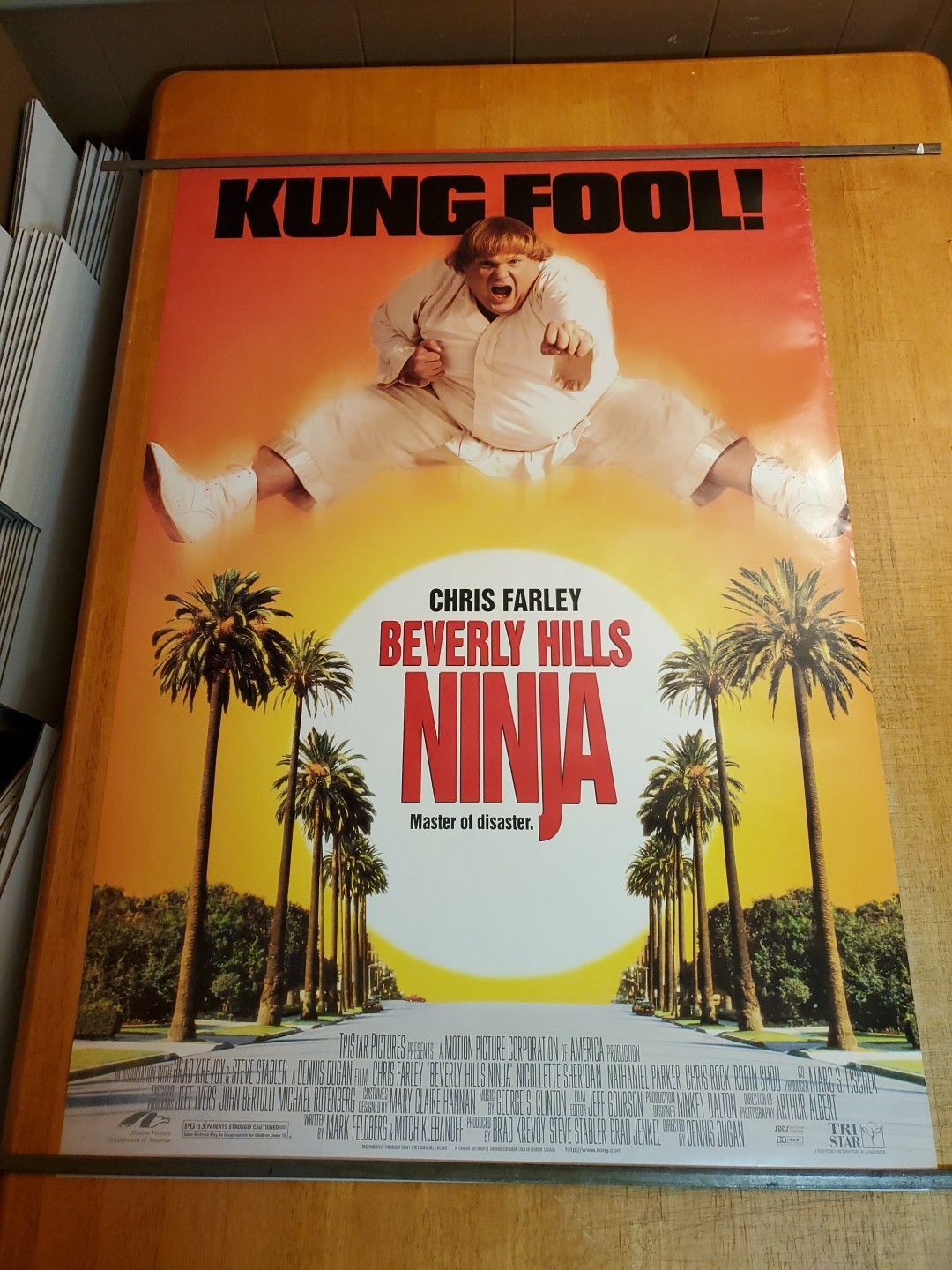 Beverly Hills Ninja Rolled Movie Poster 1996 DS Double Sided 27X40 Chris Farley
