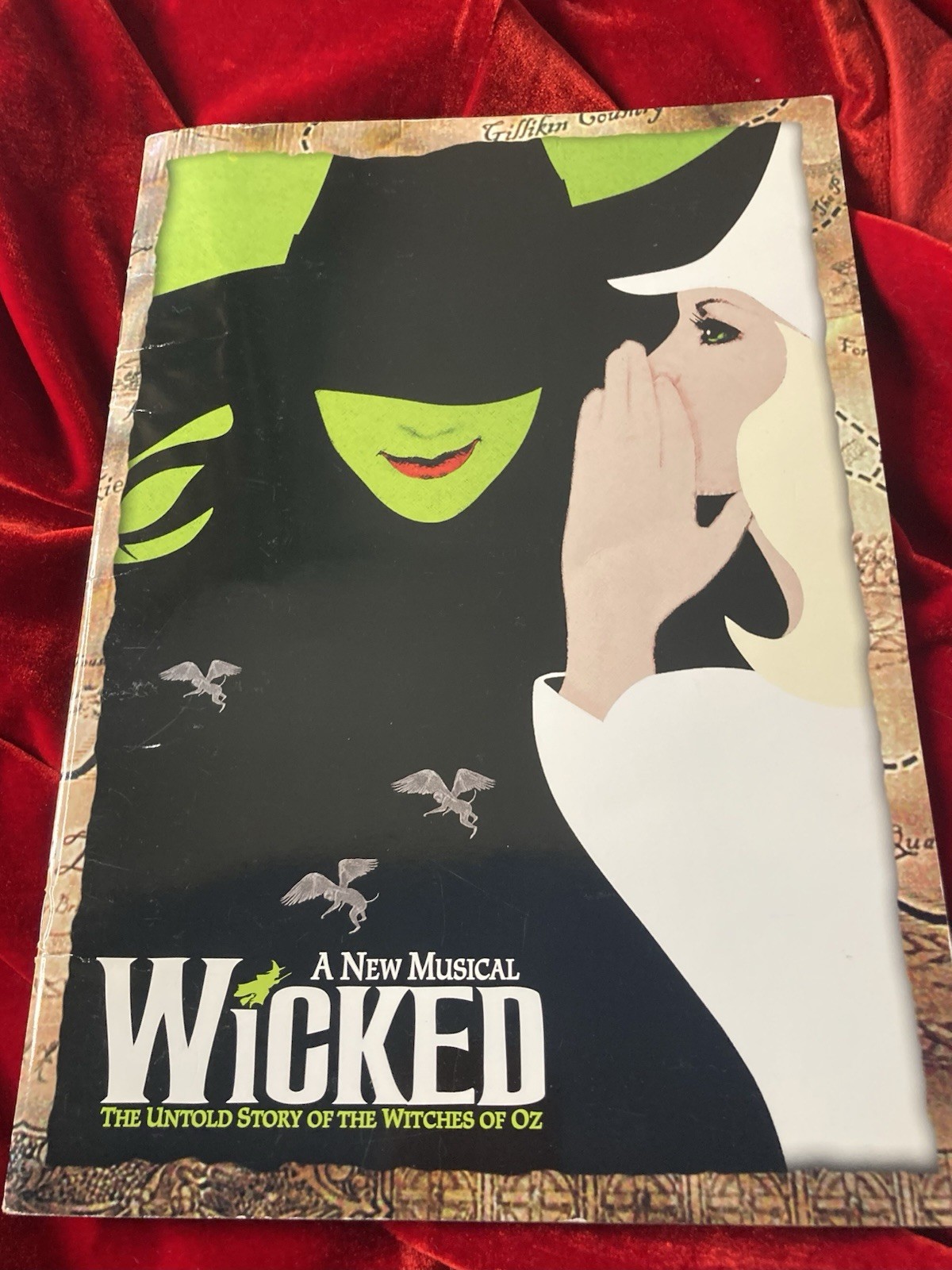 WICKED “A New Musical” Vintage Souvenir Program, MOVIE Art print (new)