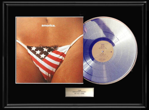 BLACK CROWES AMORICA WHITE GOLD SILVER PLATINUM TONE RECORD LP NON RIAA AWARD