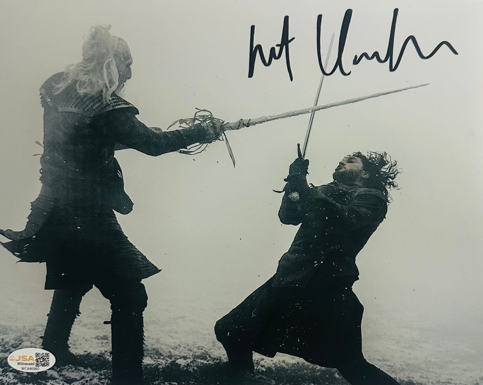 Kit Harington Signed 8×10 Game of Thrones Photo Autograph Jon Snow JSA 960
