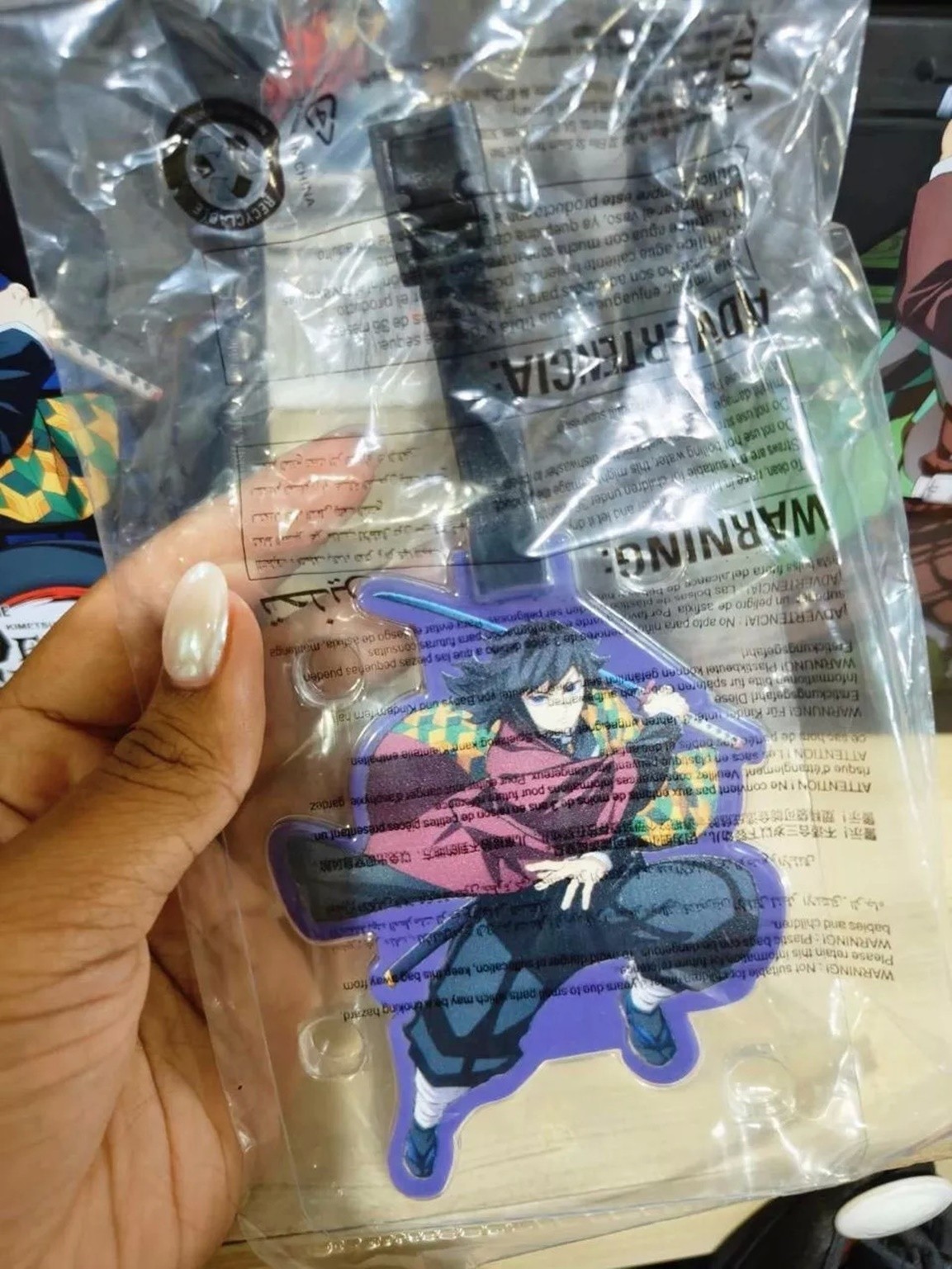 Demon Cup Plastic Type 1 Paper Bucket Popcorn 2D PVC Character Bag Tag Random