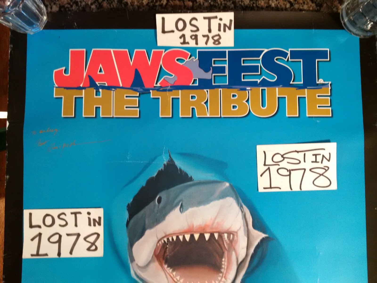 JAWS FEST Marthas Vineyard Amity Cast SIGNED Autograph Poster Art Paul McPhee