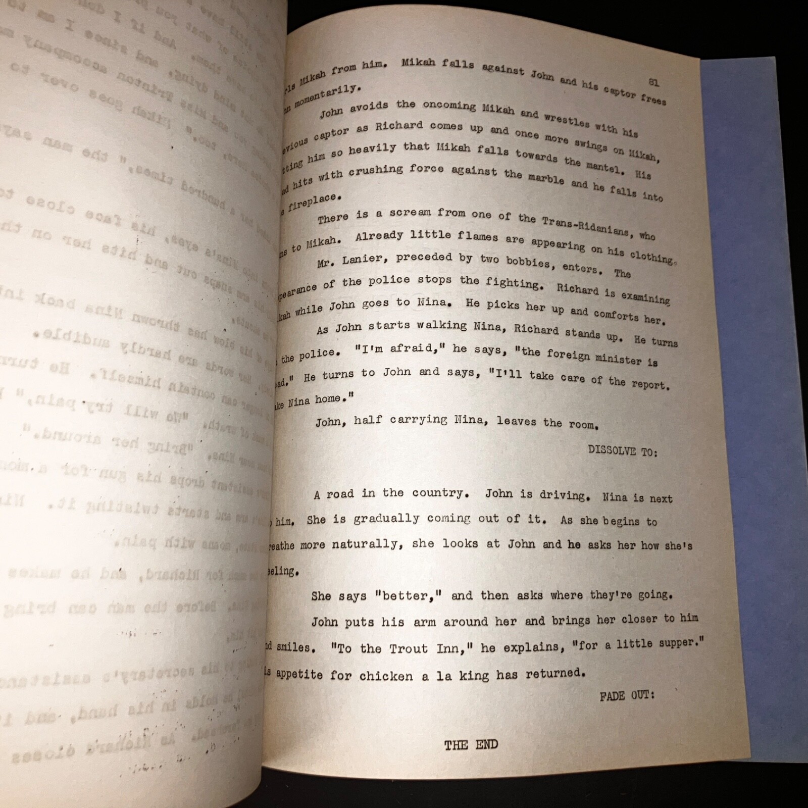INTIMATE NOTES (1946) Daniel Taradash Story Treatment Selznick Personal COA