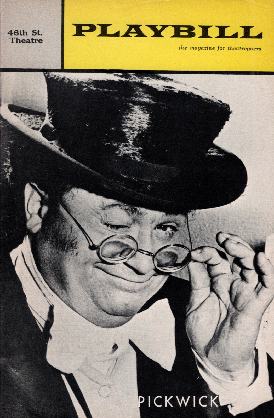 Harry Secombe “PICKWICK” Charlotte Rae (Signed) Leslie Bricusse 1965 Playbill