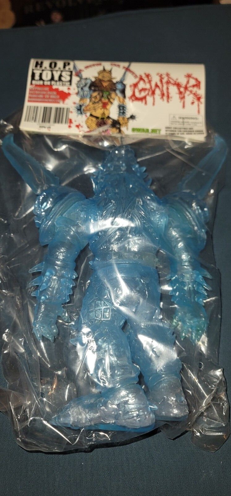 GWAR High On Plastic Exclusive Oderus Urungus 10″ Vinyl Figure TRANSLUCENT BLUE