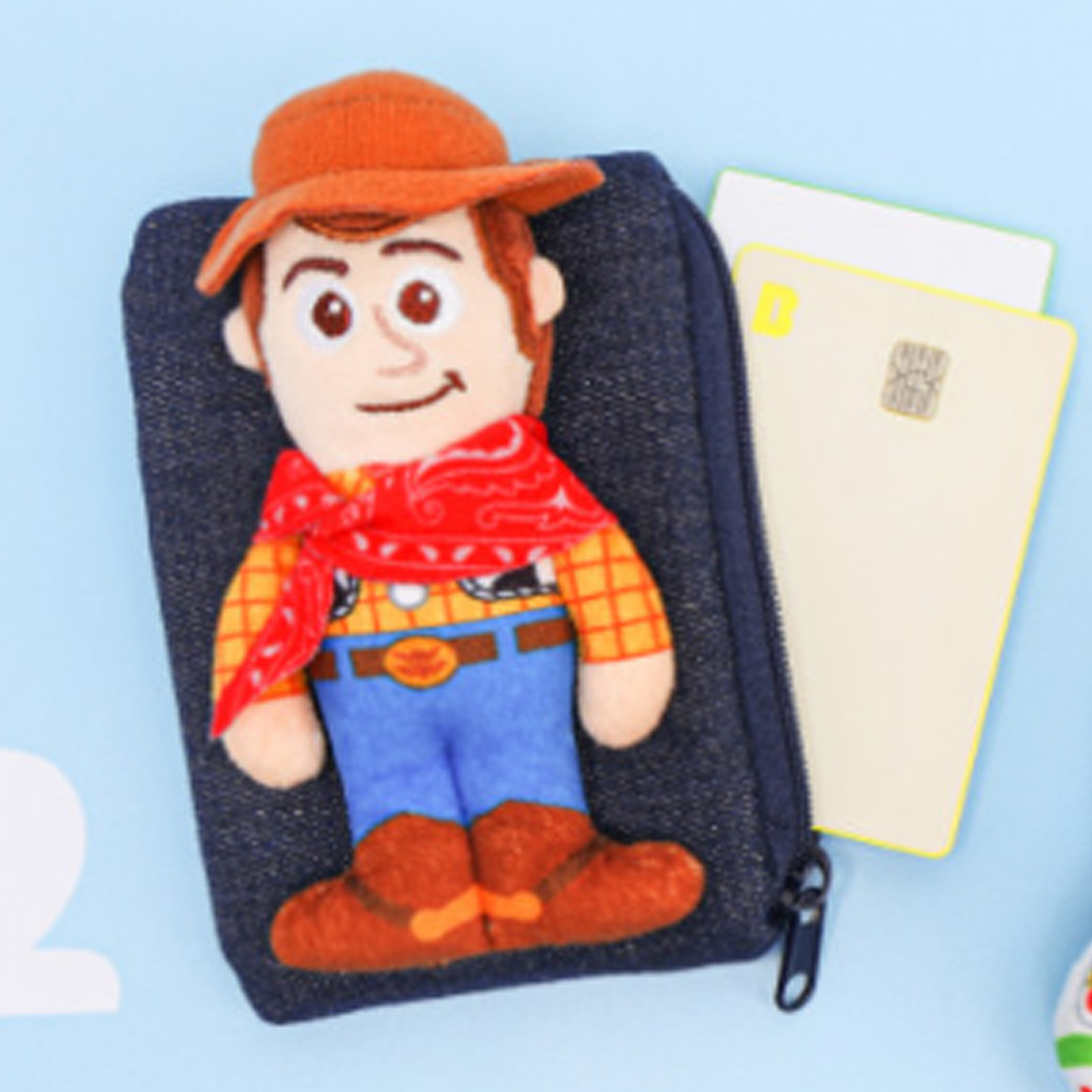 Disney Pixar Toy story 5 Movie Woody Plush Pouch Keychain Lotte Cinema Ltd