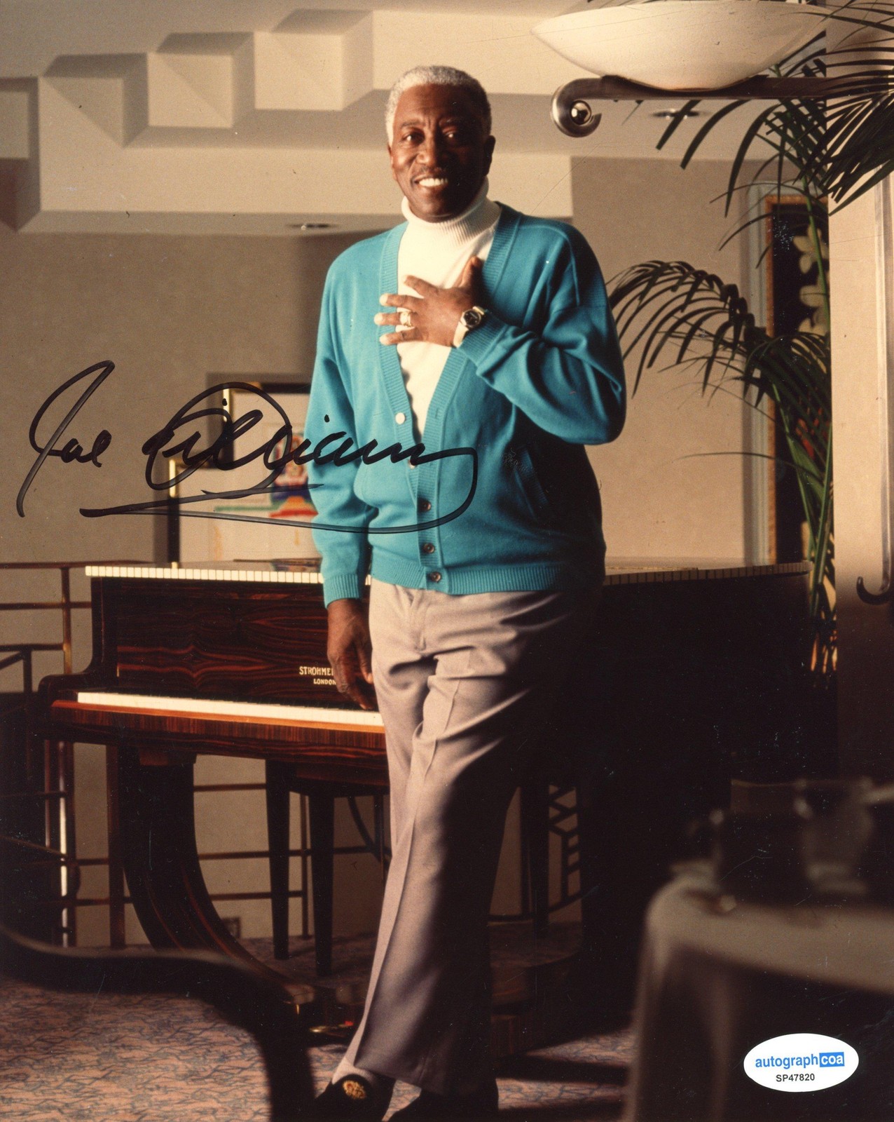 Joe Williams AUTOGRAPH Signed Jazz Singer Autographed 8×10 Photo ACOA